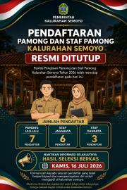 PENUTUPAN PENDAFTARAN PAMONG DAN STAF PAMONG KALURAHAN SEMOYO